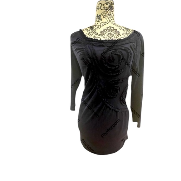 Vintage navy blue boho blouse - Picture 1 of 4